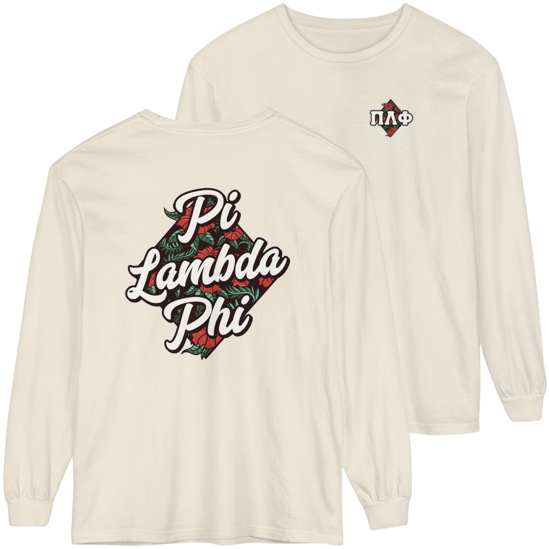 ivory Pi Lambda Phi Graphic Long Sleeve | Aloha