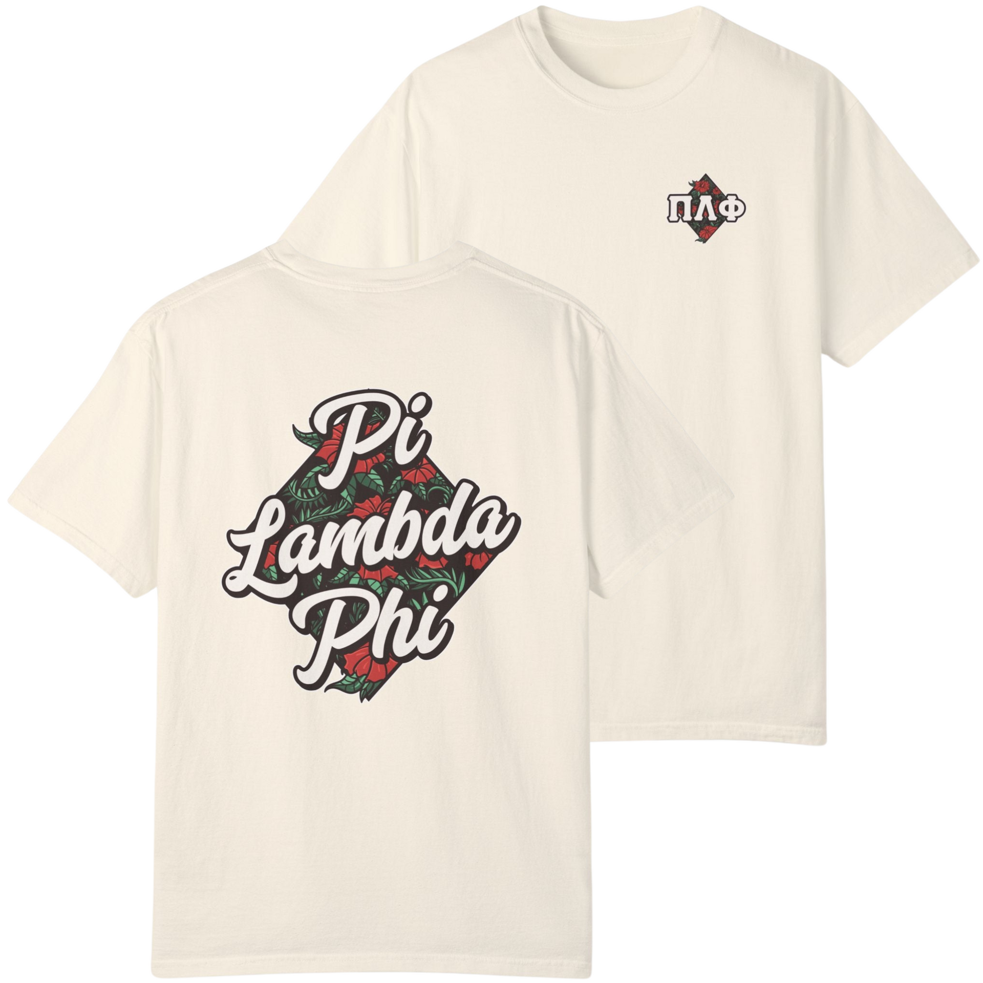 ivory Pi Lambda Phi Graphic T-Shirt | Aloha