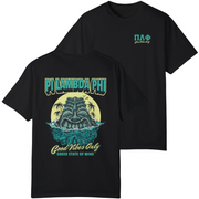 black Pi Lambda Phi Graphic T-Shirt | Good Vibes Only
