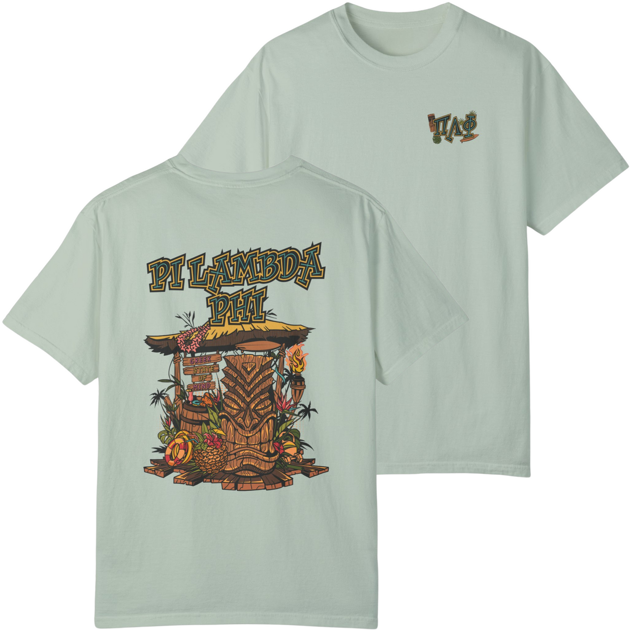 Bay Pi Lambda Phi Graphic T-Shirt | Tiki Time