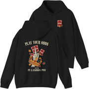 Black Pi Lambda Phi Graphic Hoodie | Play Your Odds