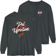 Grey Psi Upsilon Graphic Long Sleeve | Aloha