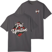 Grey Psi Upsilon Graphic T-Shirt | Aloha