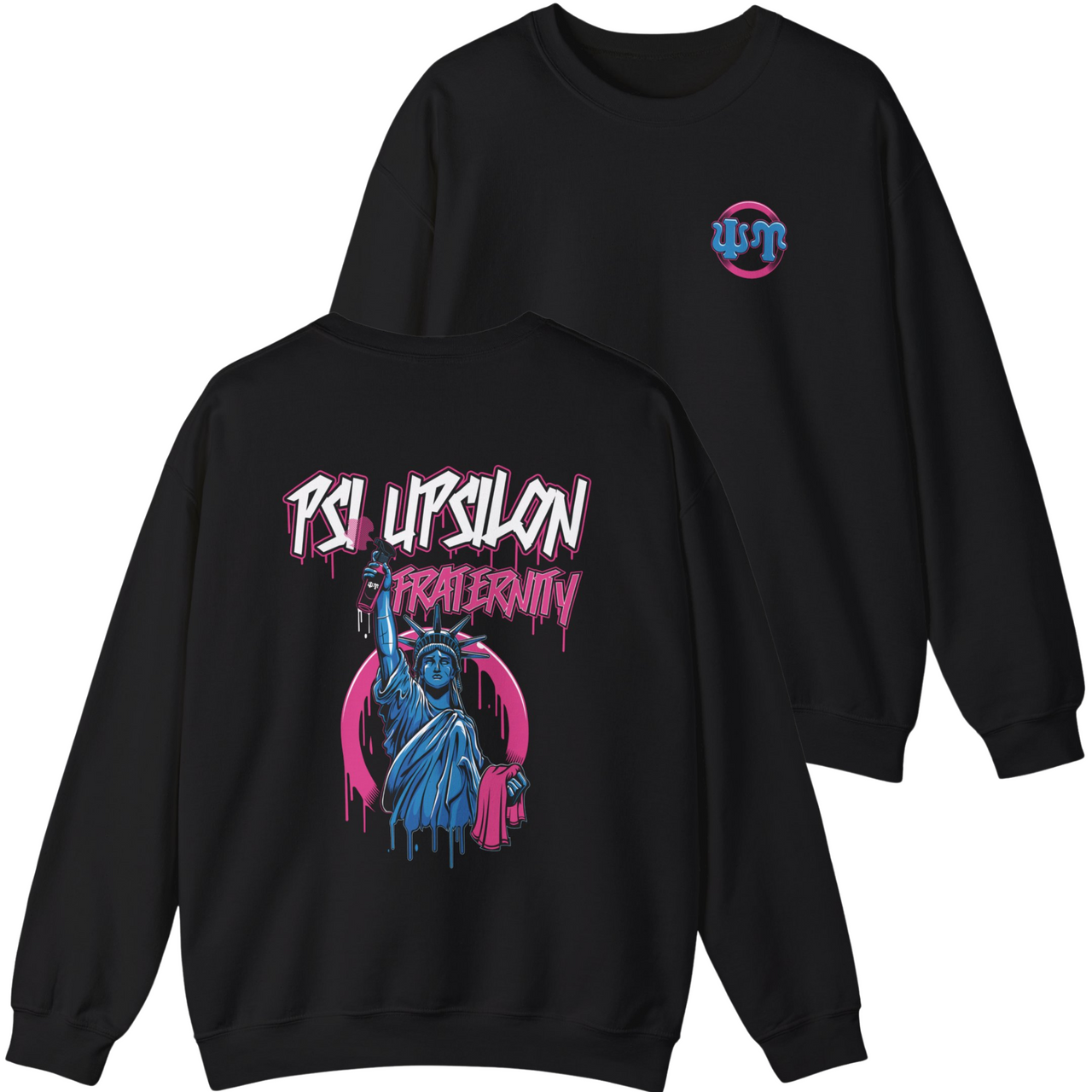 Psi Upsilon Graphic Crewneck Sweatshirt | Liberty Rebel