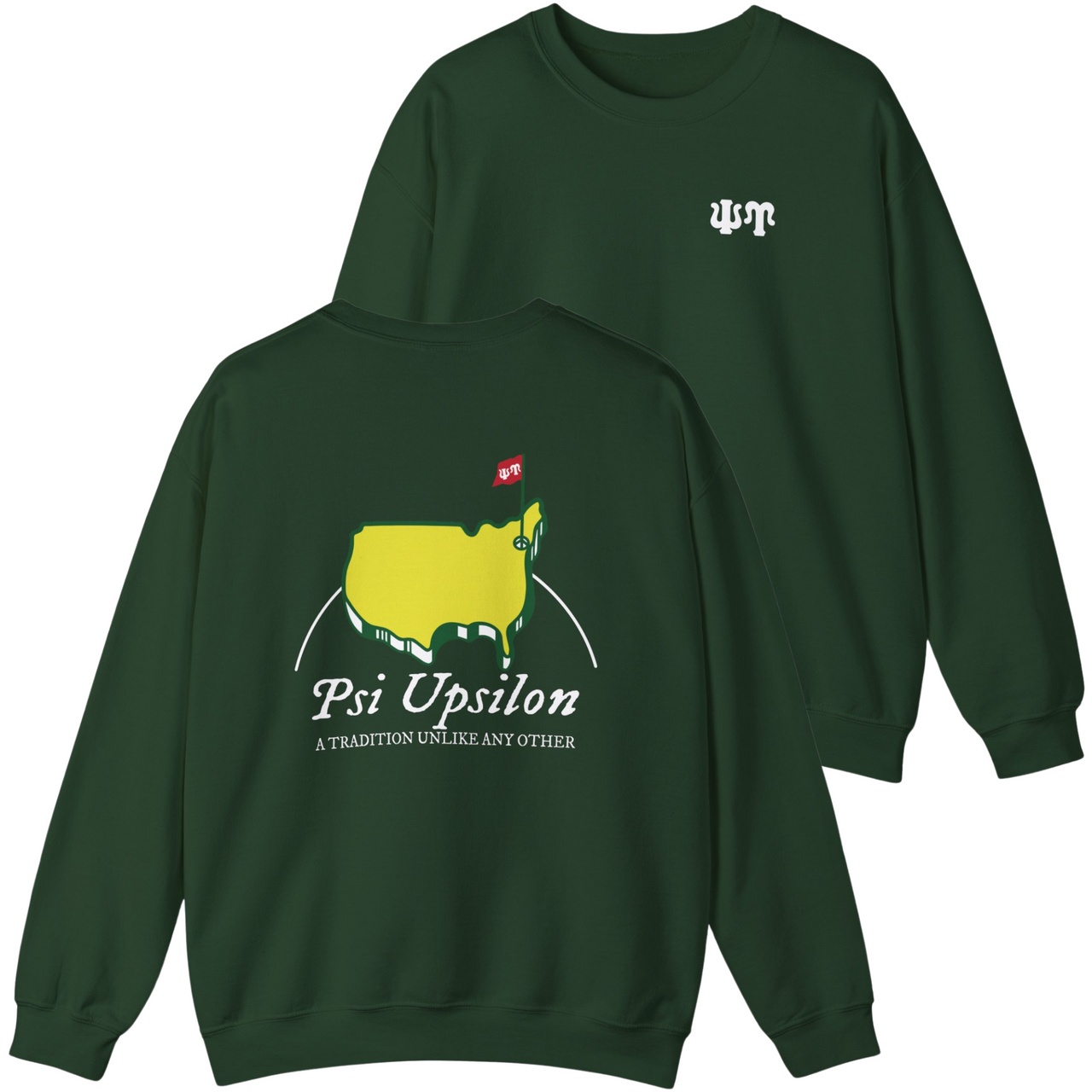 Psi Upsilon Graphic Crewneck Sweatshirt | The Masters