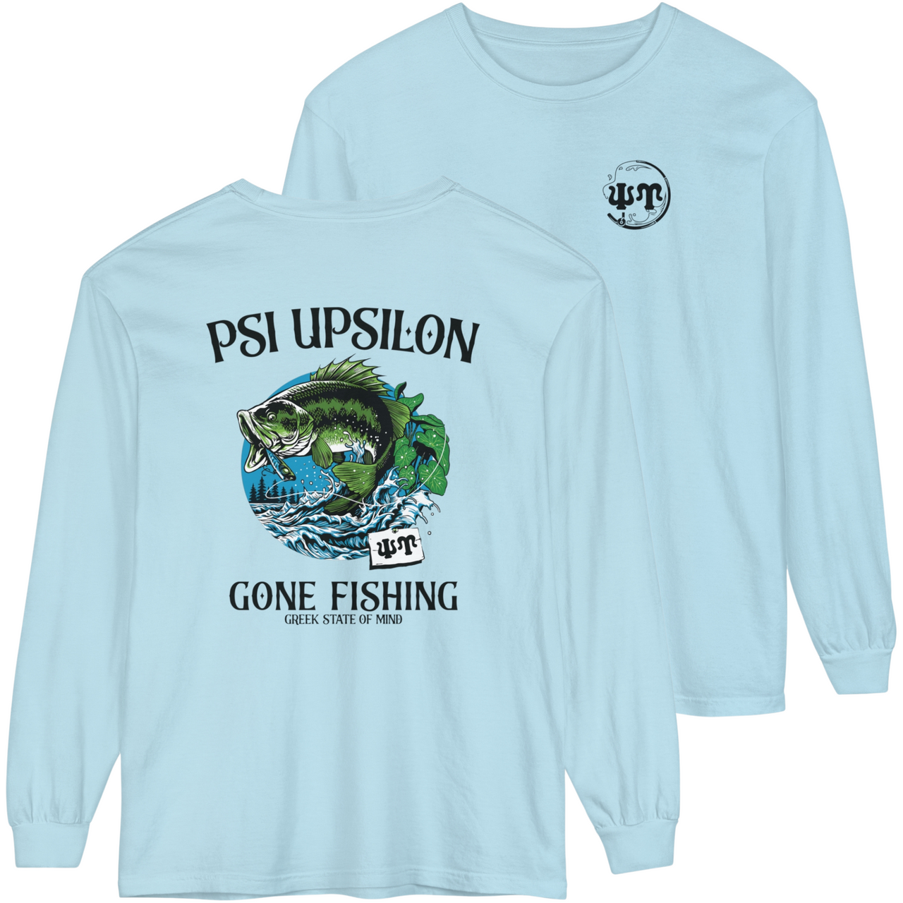 Psi Upsilon Graphic Long Sleeve | Gone Fishing