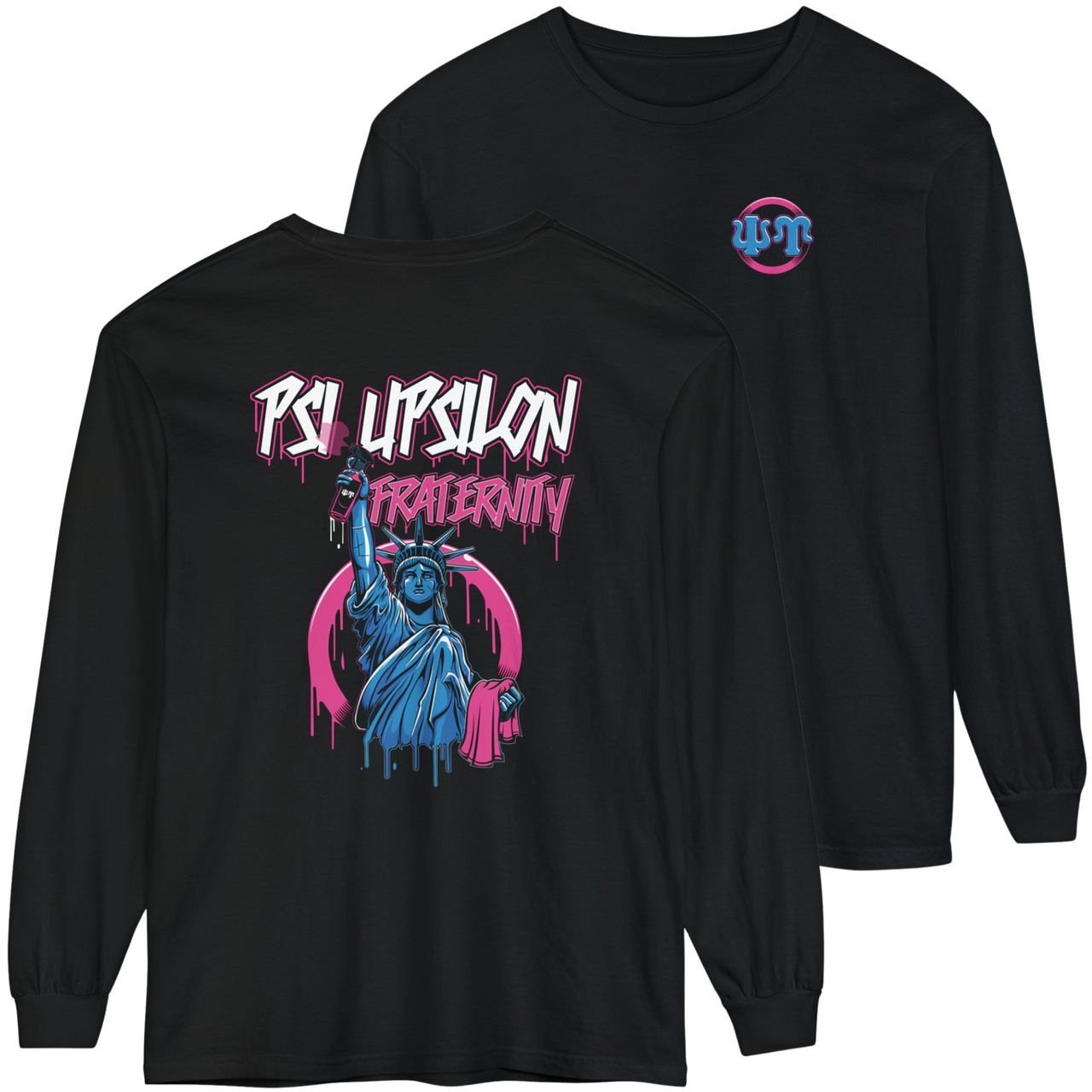 Psi Upsilon Graphic Long Sleeve | Liberty Rebel