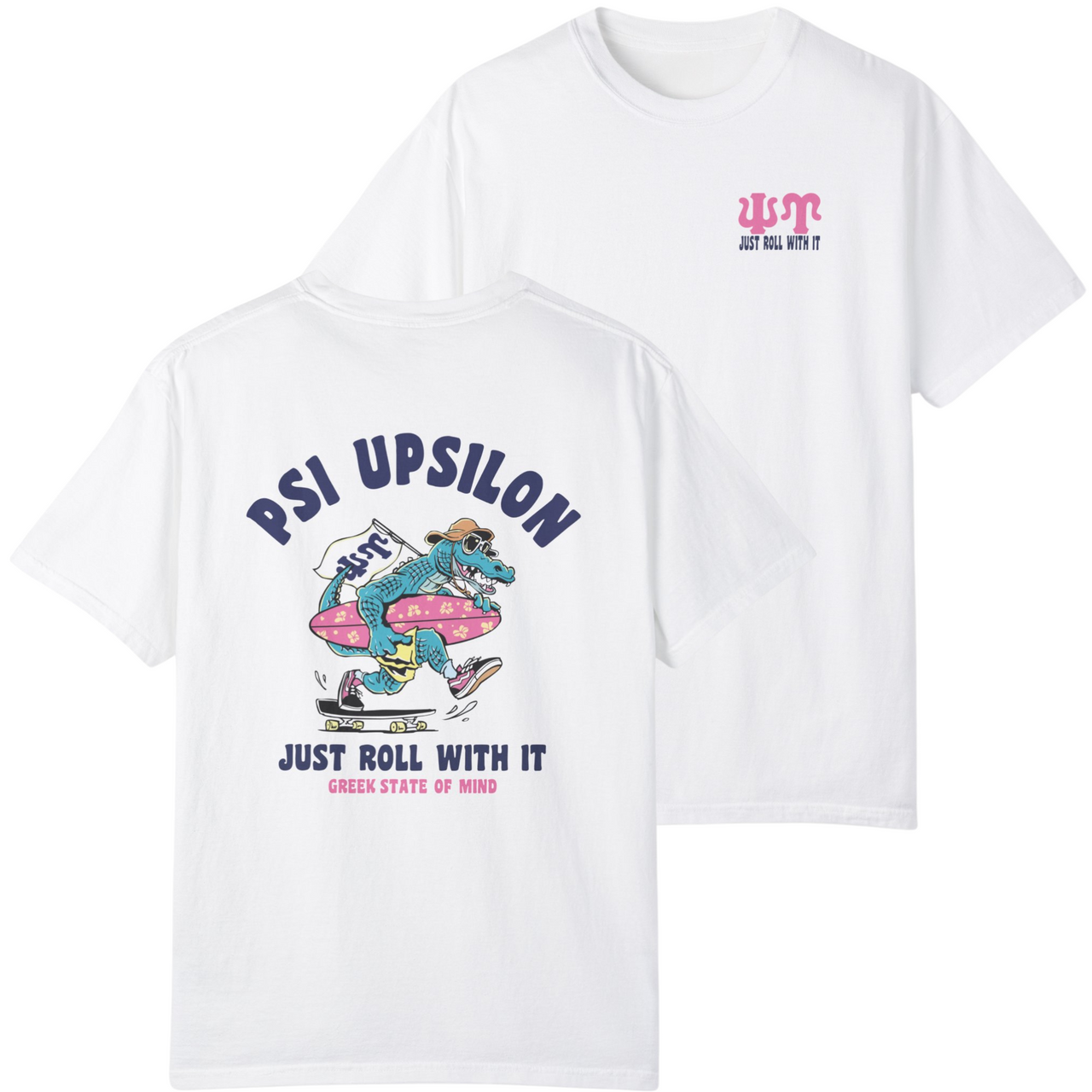 Psi Upsilon Graphic T-Shirt | Alligator Skater