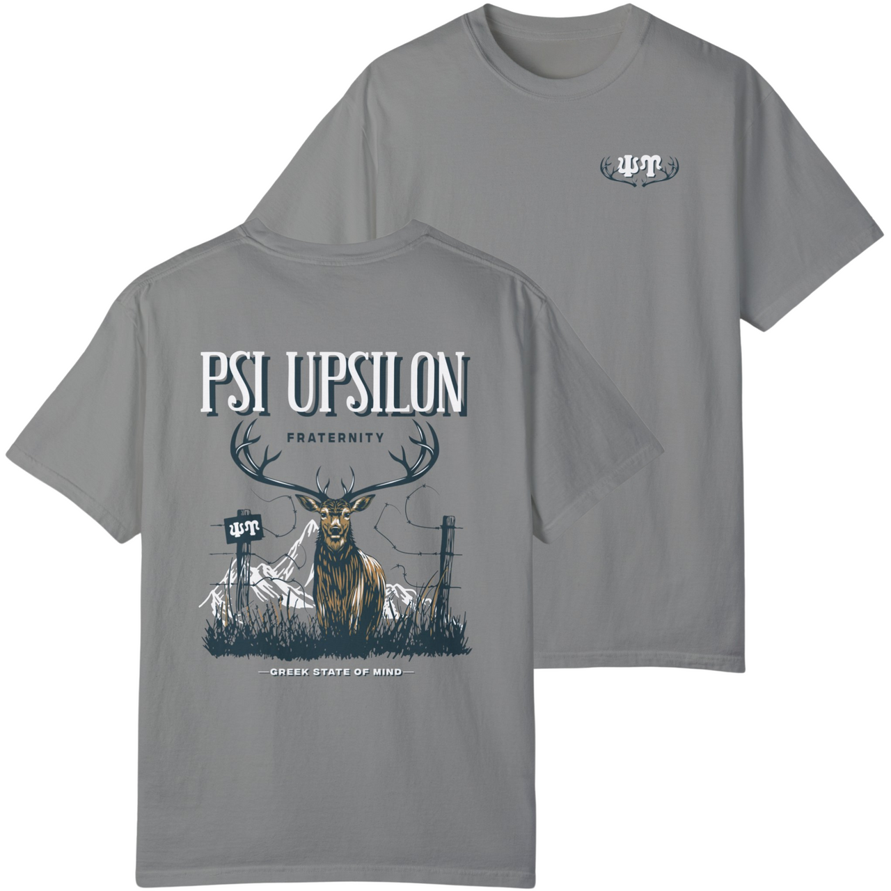 Psi Upsilon Graphic T-Shirt | Big Buck