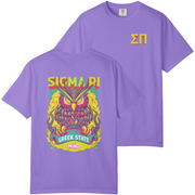 Violet Sigma Pi Graphic T-Shirt | Woodstock Owl