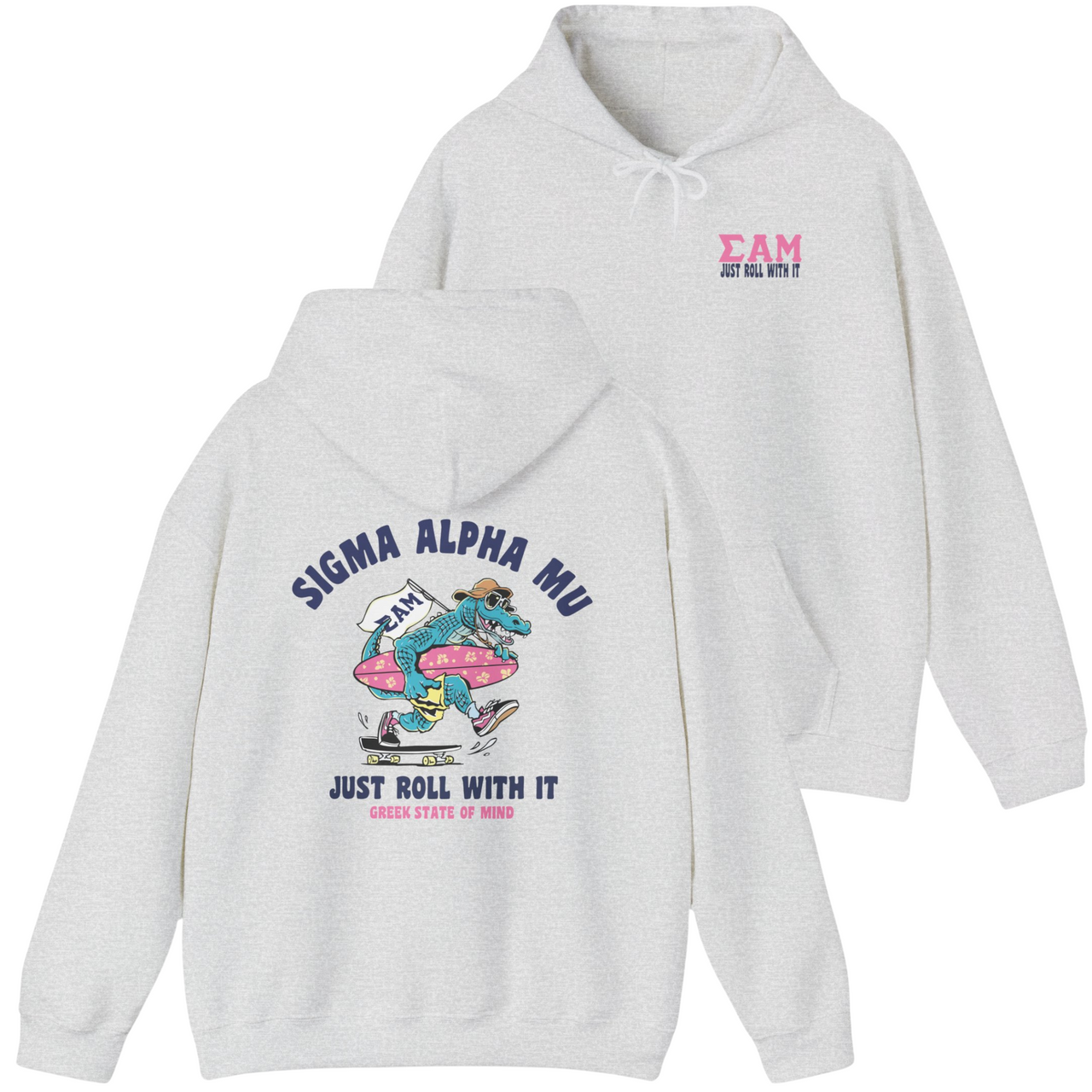 Sigma Alpha Mu Graphic Hoodie | Alligator Skater