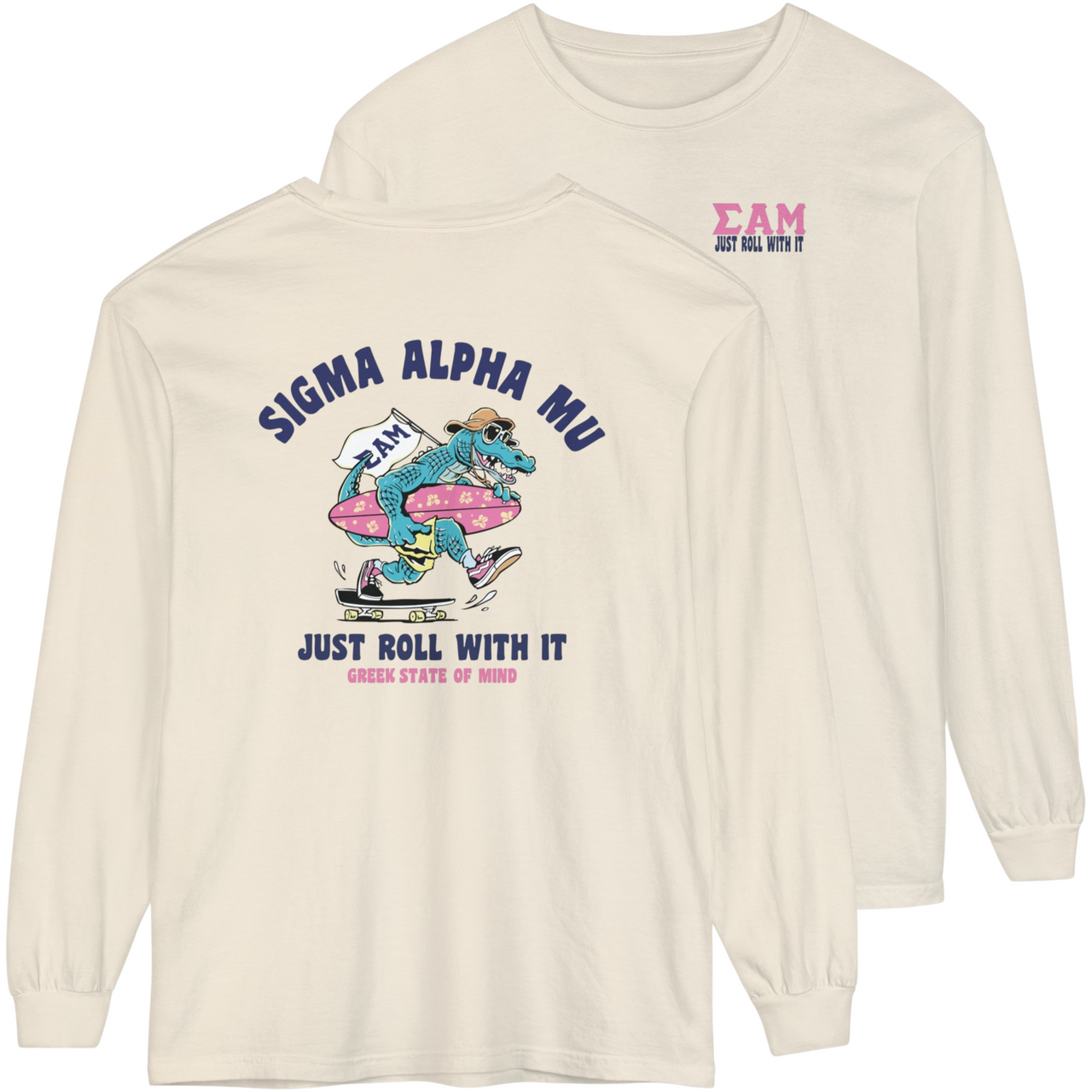 Sigma Alpha Mu Graphic Long Sleeve | Alligator Skater