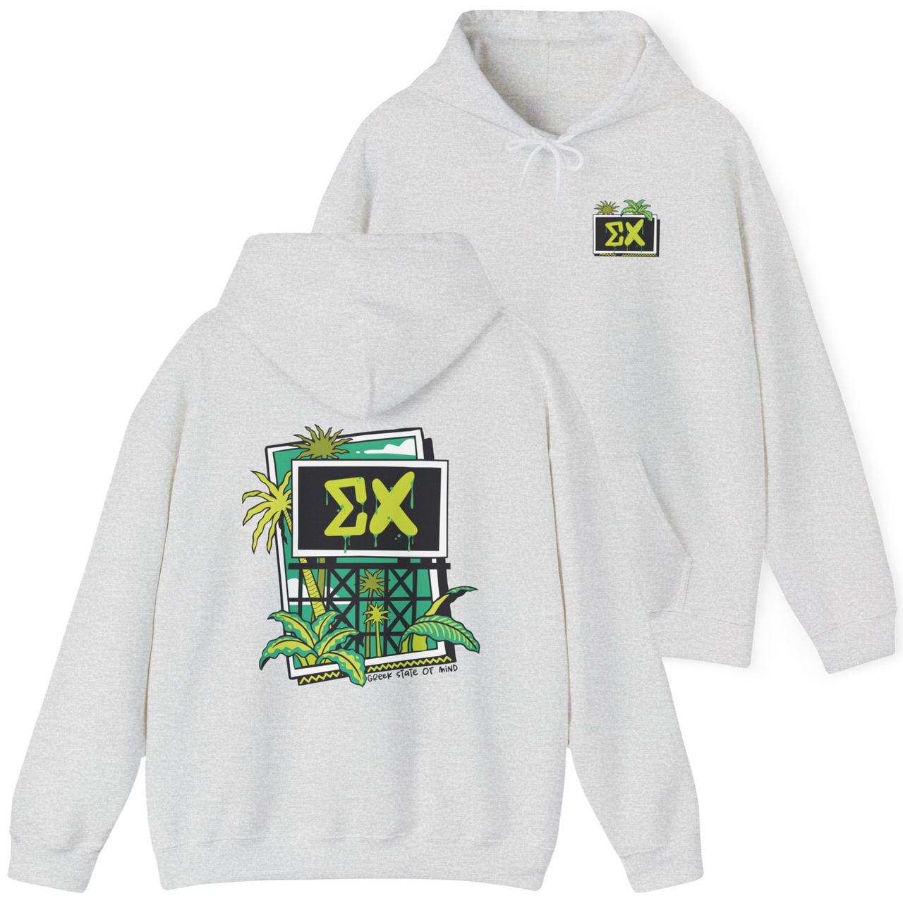 Sigma Chi Graphic Hoodie | Tropical Billboard