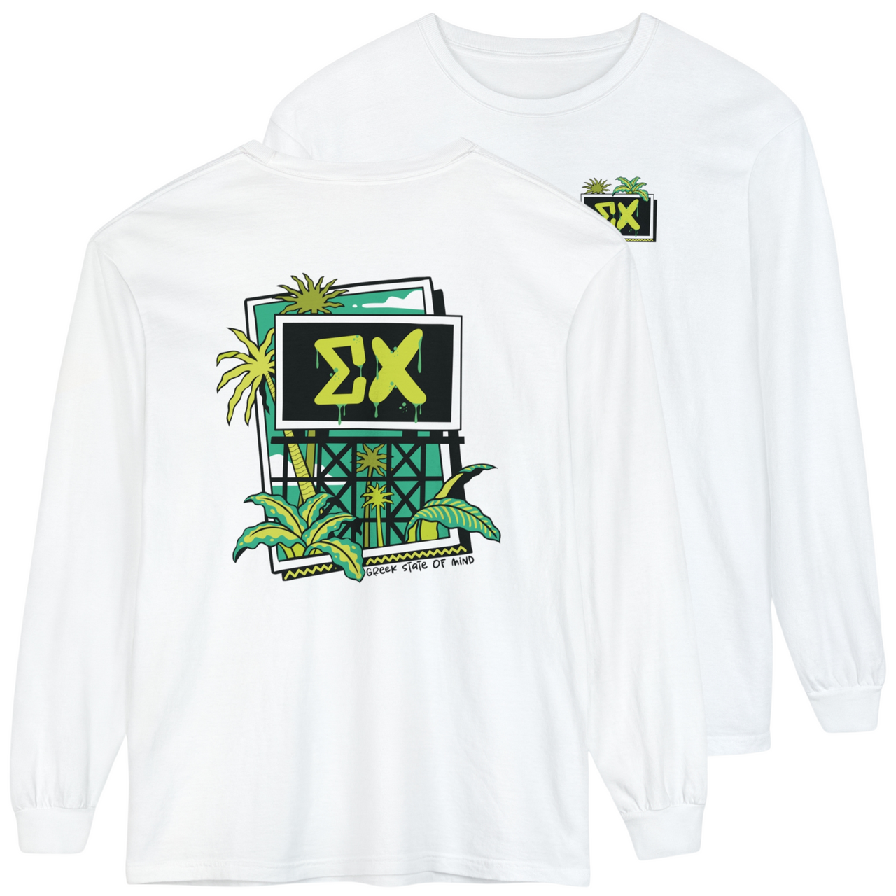 Sigma Chi Graphic Long Sleeve | Tropical Billboard