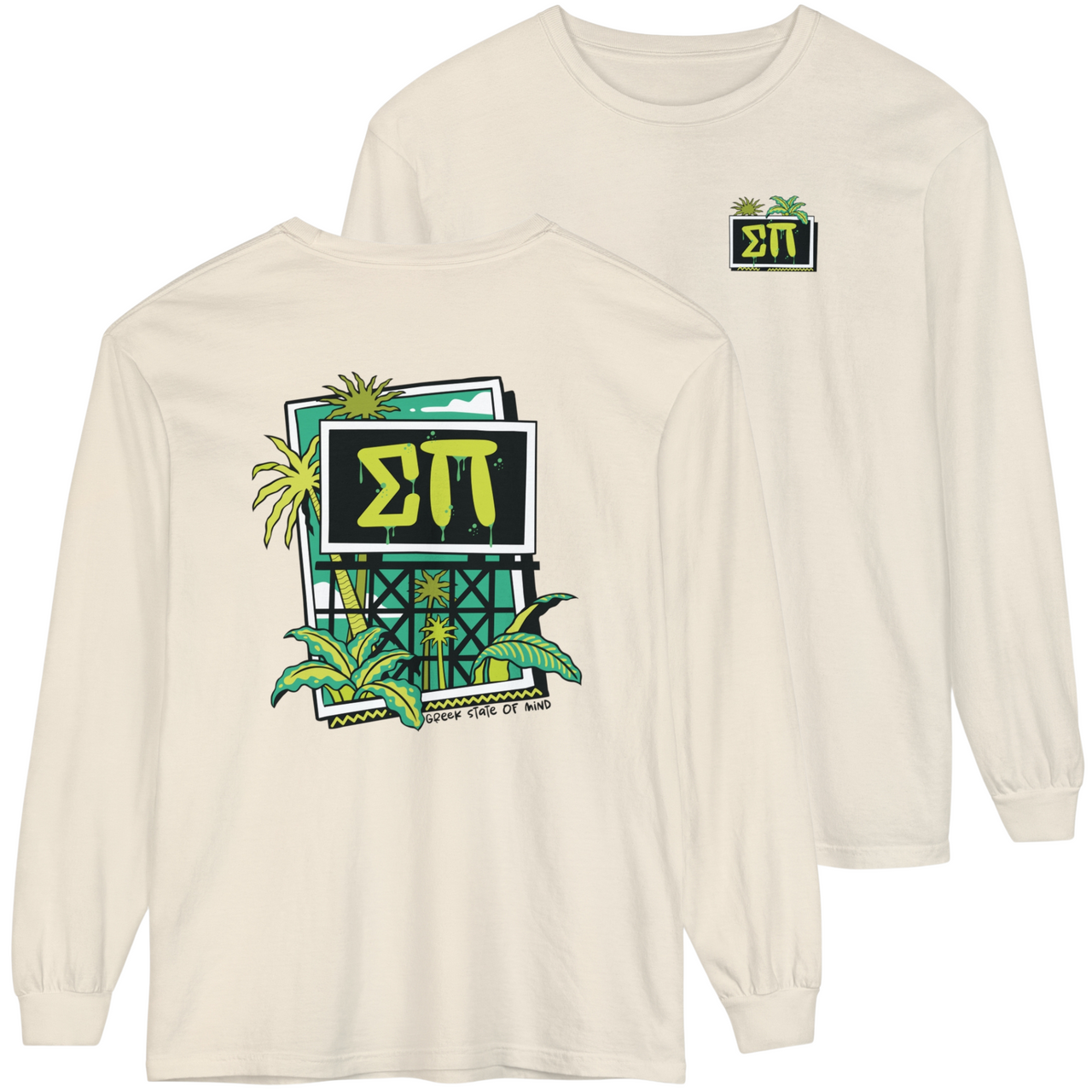 Sigma Pi Graphic Long Sleeve | Tropical Billboard