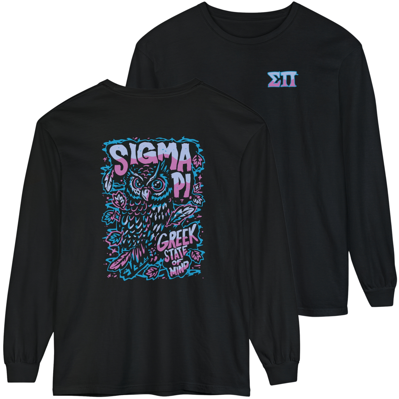 Sigma Pi Graphic Long Sleeve | Twilight Owl