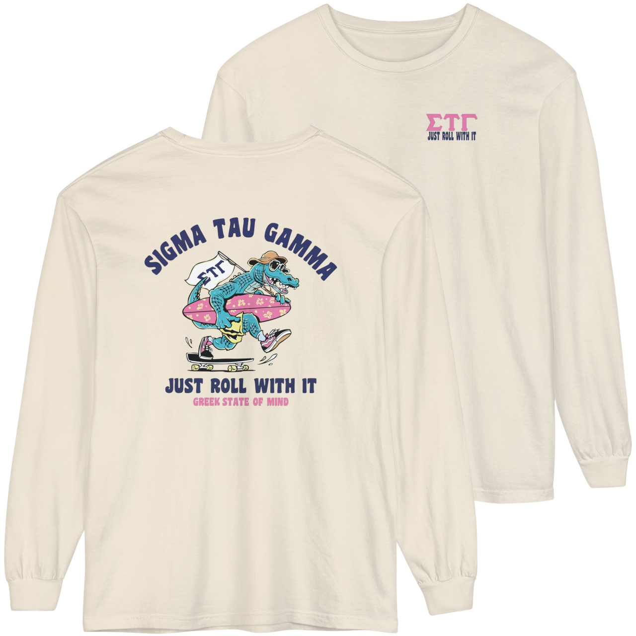 Sigma Tau Gamma Graphic Long Sleeve | Alligator Skater