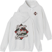 Grey Sigma Alpha Epsilon Graphic Hoodie | Aloha