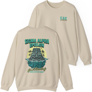 Ivory Sigma Alpha Epsilon Graphic Crewneck Sweatshirt | Good Vibes Only