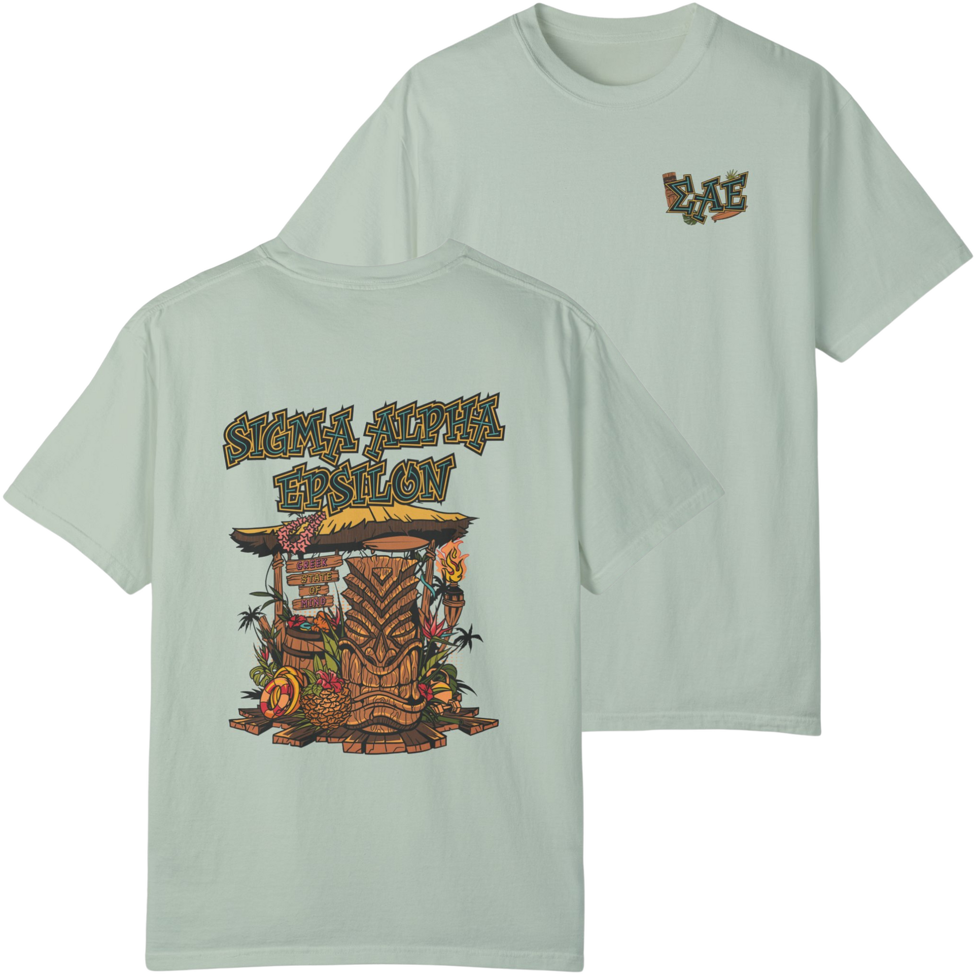 Bay Sigma Alpha Epsilon Graphic T-Shirt | Tiki Time