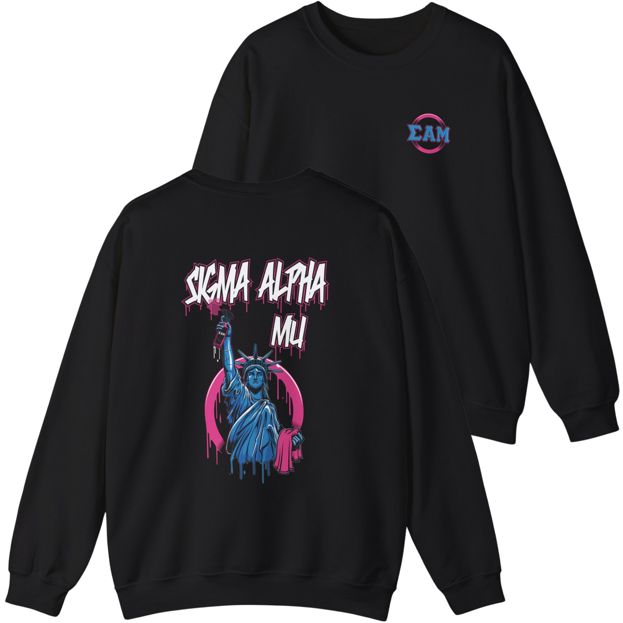 Sigma Alpha Mu Graphic Crewneck Sweatshirt | Liberty Rebel