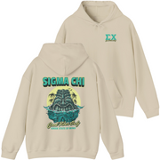 ivory Sigma Chi Graphic Hoodie | Good Vibes Only