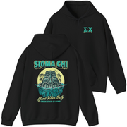 black Sigma Chi Graphic Hoodie | Good Vibes Only