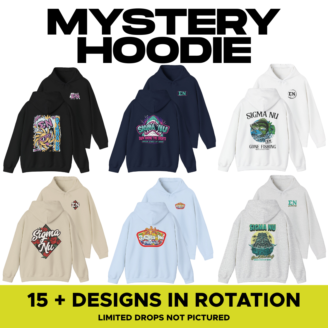 Sigma Nu Mystery Hoodie Sale