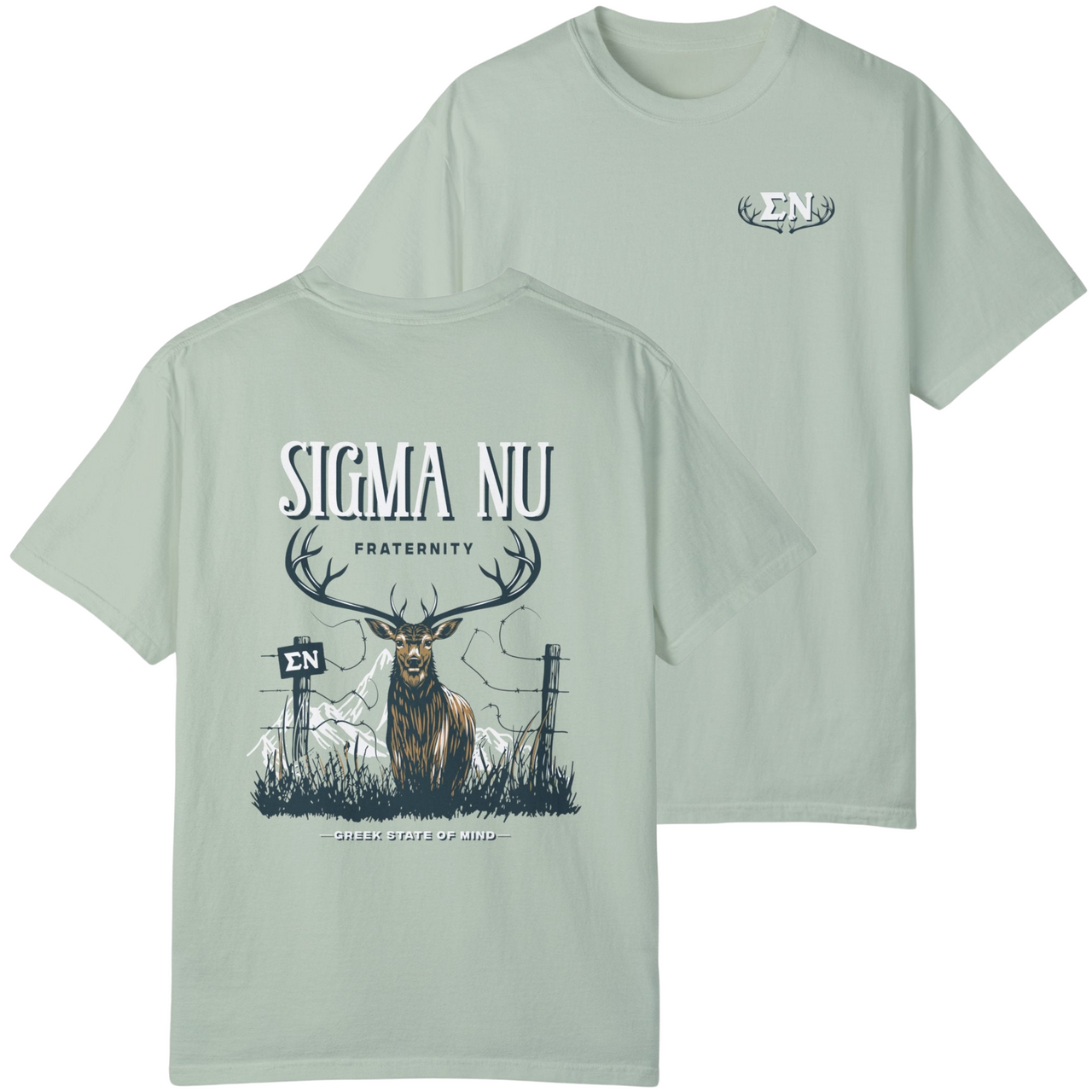 Bay Sigma Nu Graphic T-Shirt | Big Buck