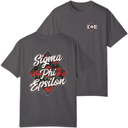 Grey Sigma Phi Epsilon Graphic T-Shirt | Aloha