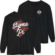 Black Sigma Pi Graphic Long Sleeve | Aloha