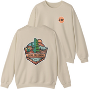ivory Sigma Tau Gamma Graphic Crewneck Sweatshirt | Desert Mountains