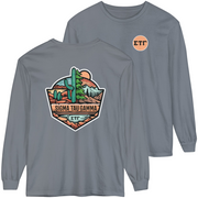 grey Sigma Tau Gamma Graphic Long Sleeve | Desert Mountains