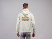 white Alpha Tau Omega Graphic Hoodie | Summer Sol | Alpha Tau Omega Fraternity Merchandise back model 