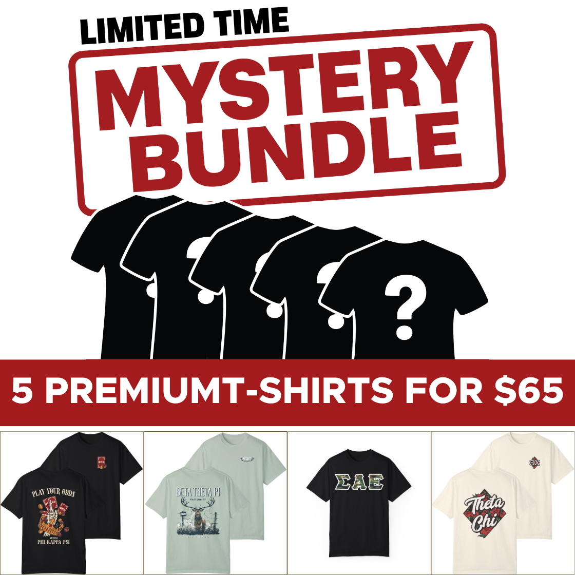 Fraternity Mystery Bundle – 5 Surprise Items for $65