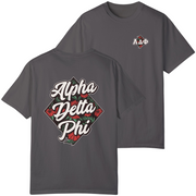 Grey Alpha Delta Phi Graphic T-Shirt | Aloha