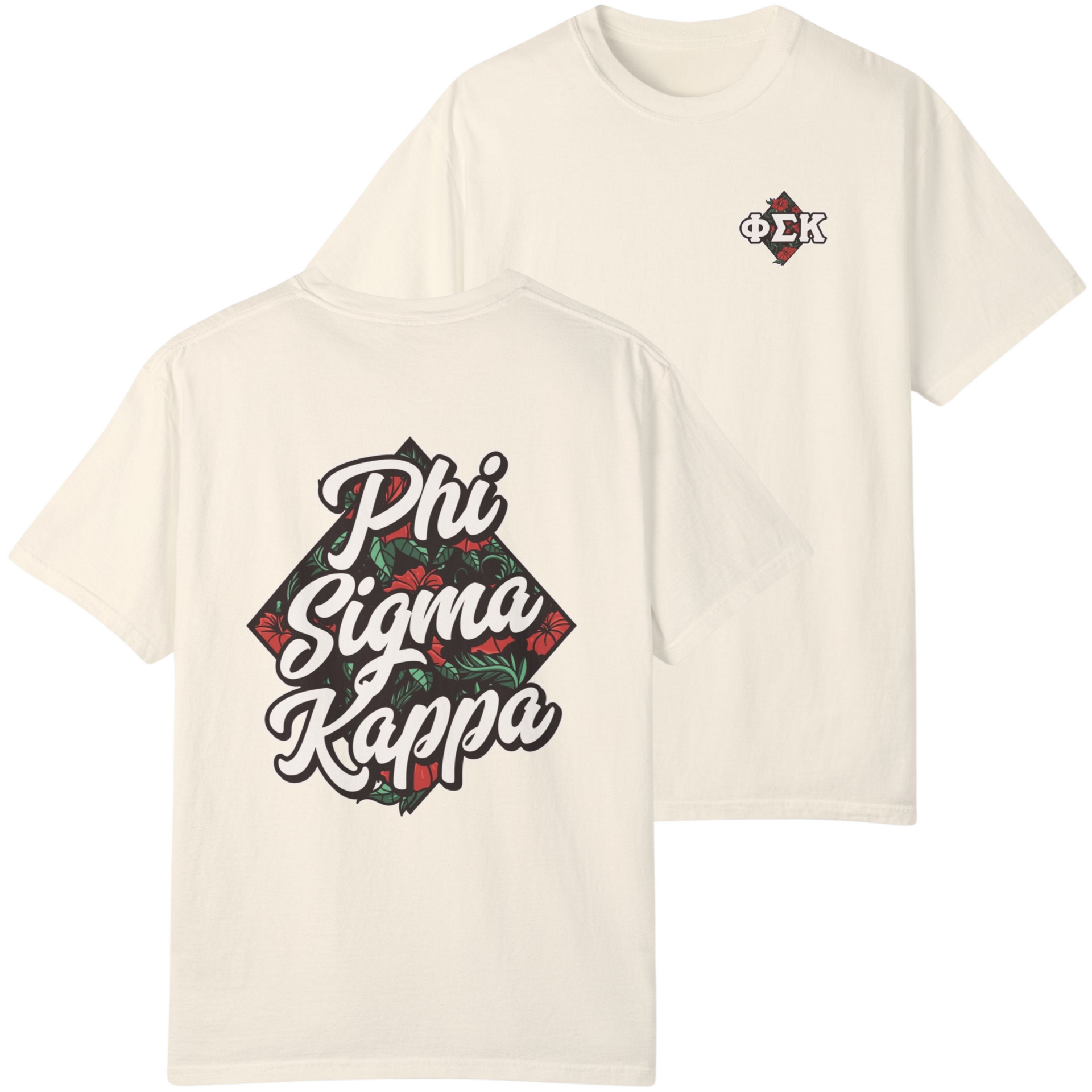 Ivory Phi Sigma Kappa Graphic T-Shirt | Aloha