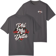 Grey Phi Mu Delta Graphic T-Shirt | Aloha