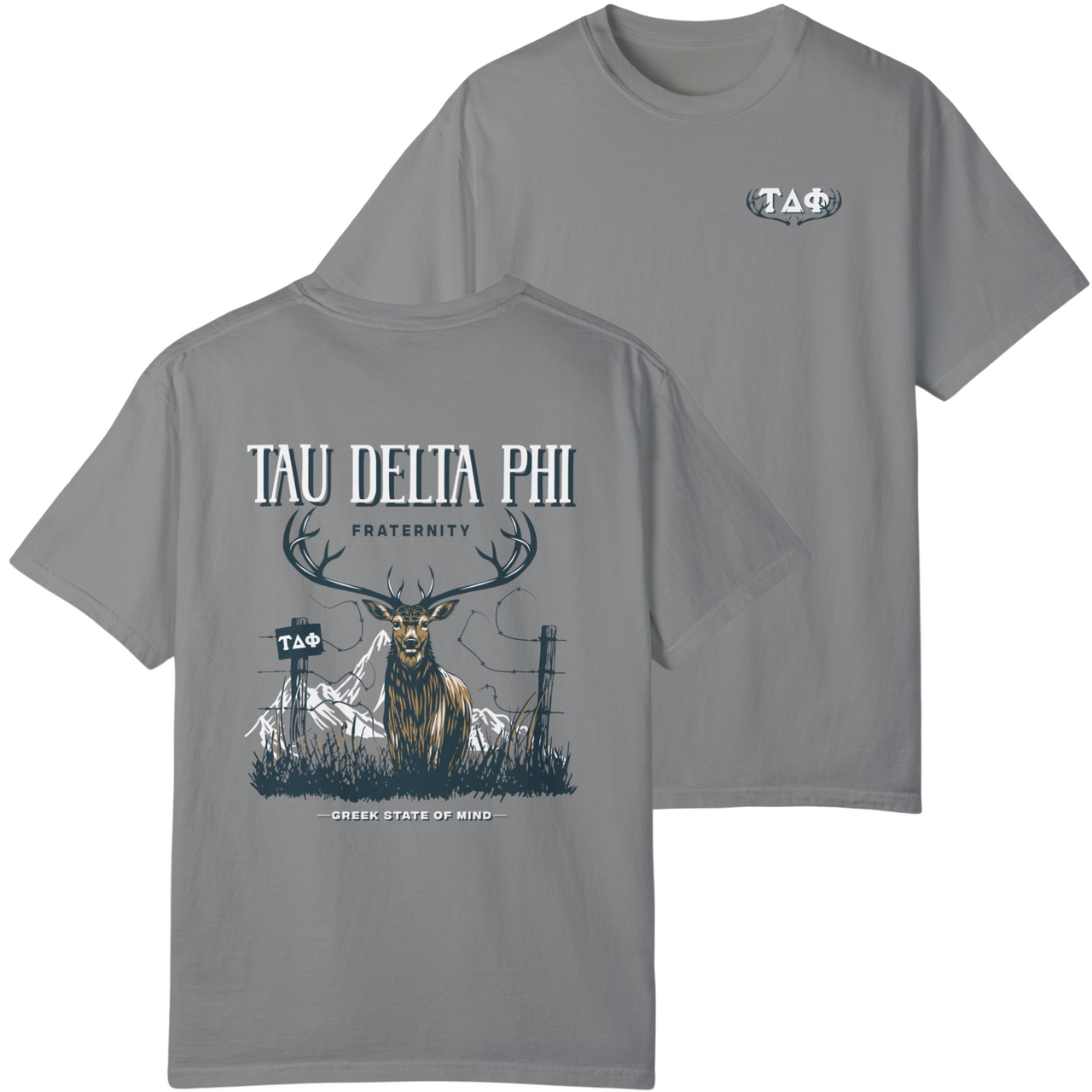 Tau Delta Phi Graphic T-Shirt | Big Buck