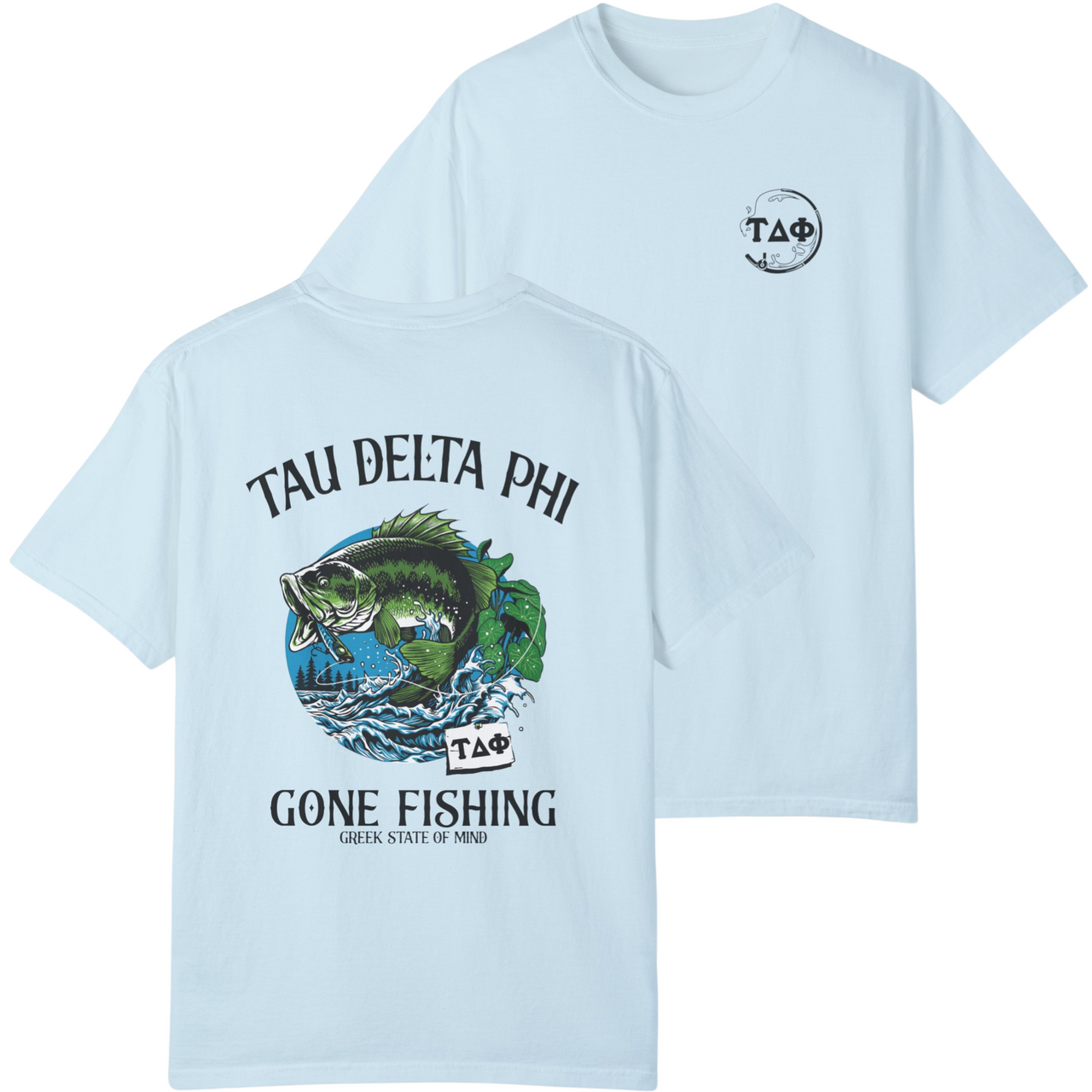 Tau Delta Phi Graphic T-Shirt | Gone Fishing