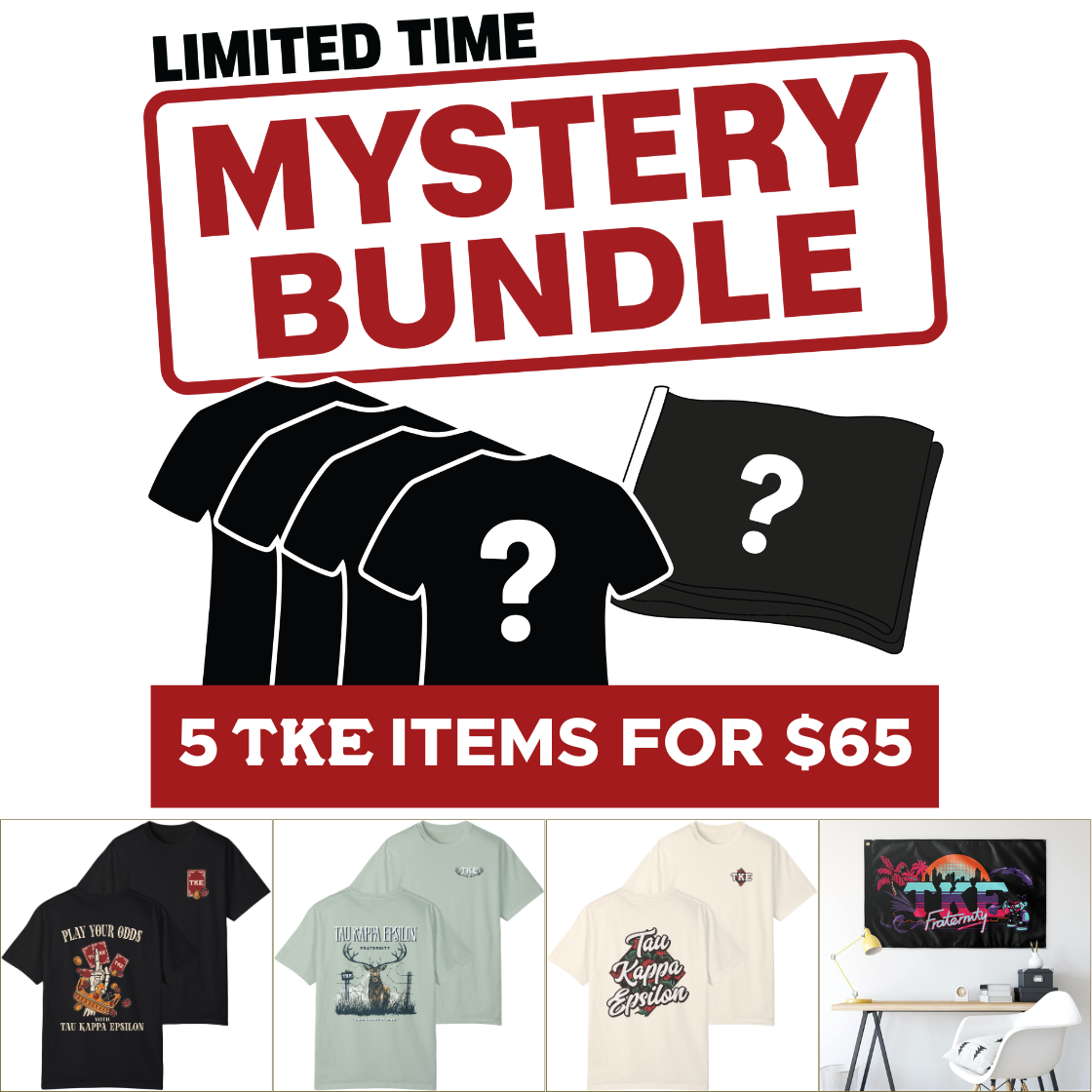 Tau Kappa Epsilon Mystery Bundle – 5 Surprise Items for $65