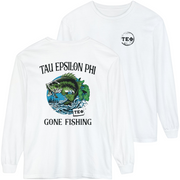 white Tau Epsilon Phi Graphic Long Sleeve | Gone Fishing