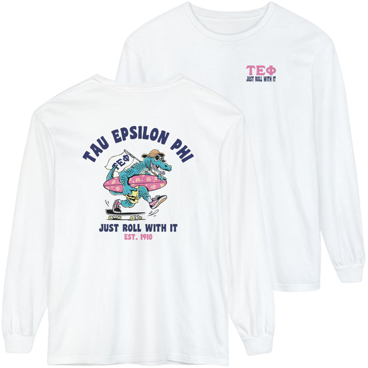 Tau Epsilon Phi Graphic Long Sleeve | Alligator Skater