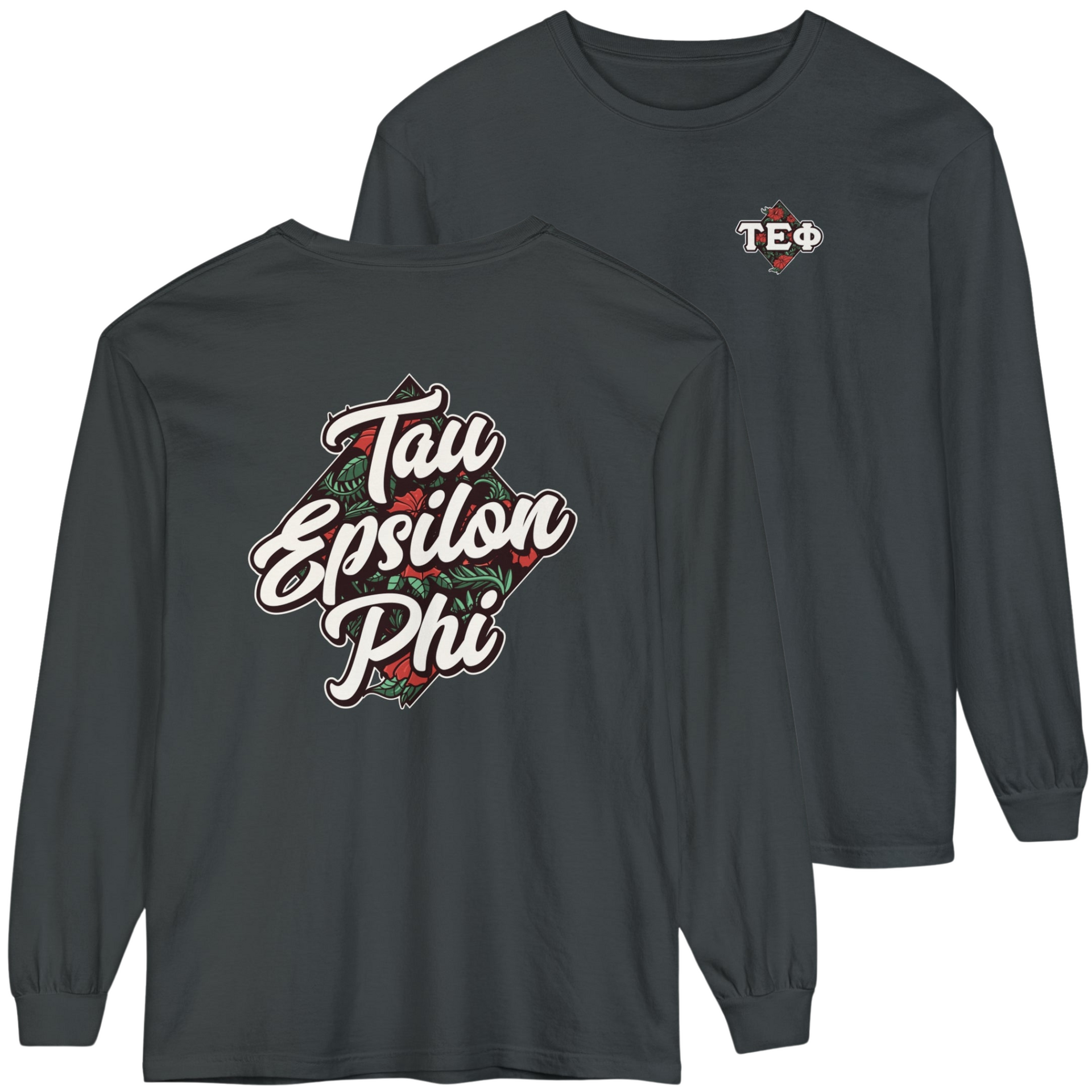 grey Tau Epsilon Phi Graphic Long Sleeve | Aloha