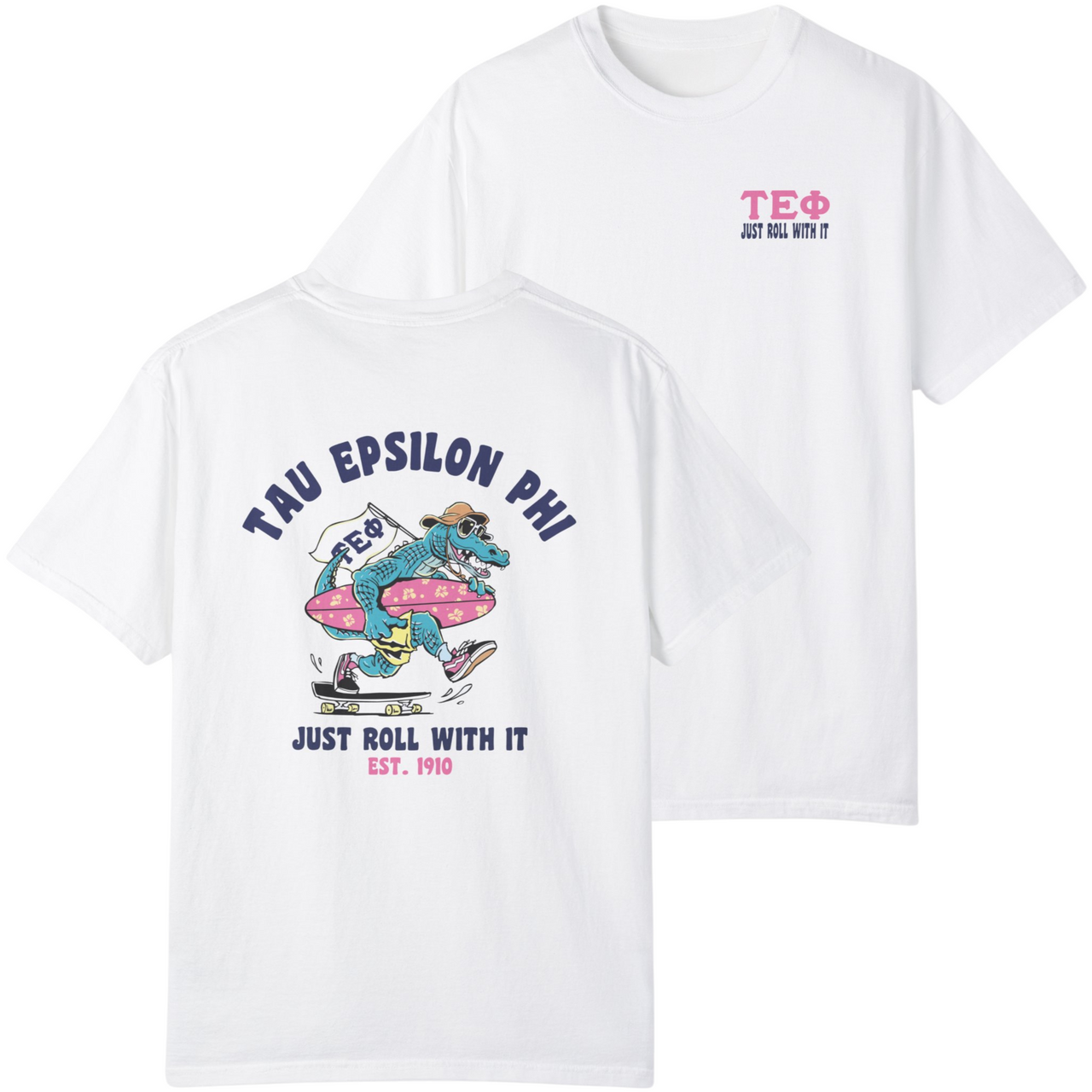 Tau Epsilon Phi Graphic T-Shirt | Alligator Skater
