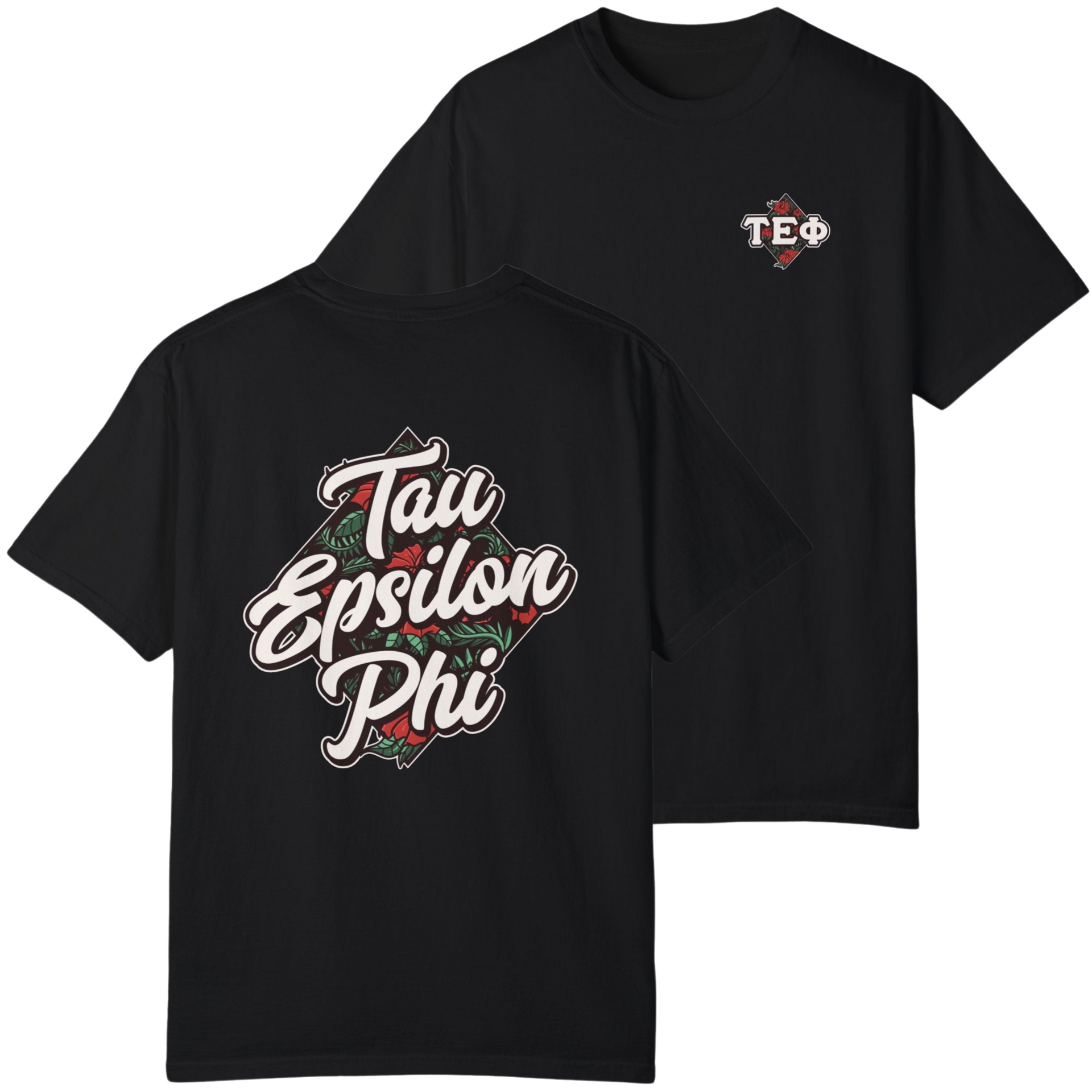 black Tau Epsilon Phi Graphic T-Shirt | Aloha