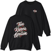 Black Tau Kappa Epsilon Graphic Crewneck Sweatshirt | Aloha