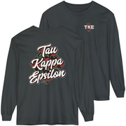 Grey Tau Kappa Epsilon Graphic Long Sleeve | Aloha