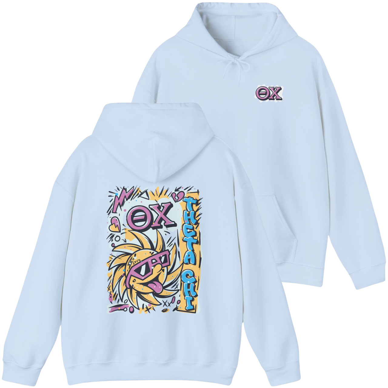 Theta Chi Graphic Hoodie | Fun in the Sun