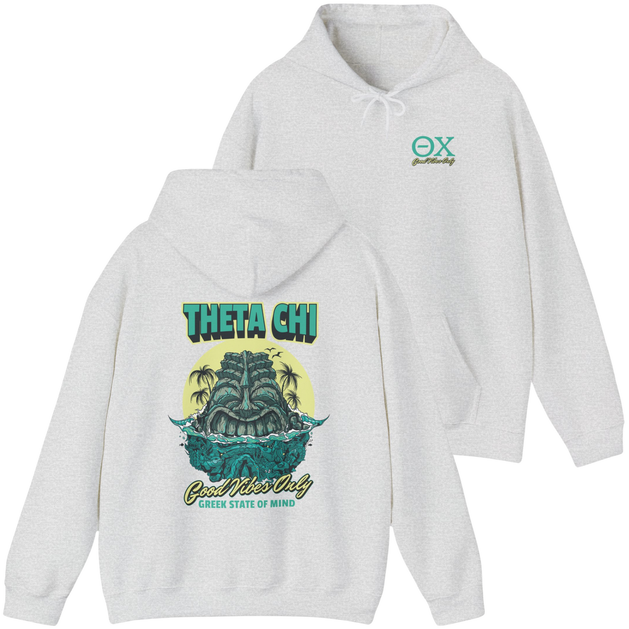 Theta Chi Graphic Hoodie | Good Vibes Only